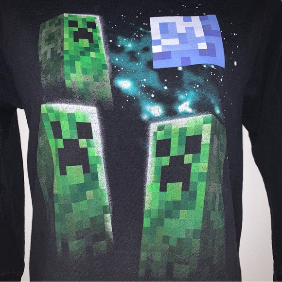 Mojang Jinx Minecraft Creeper Long-Sleeved T-Shirt - Picture 3 of 4